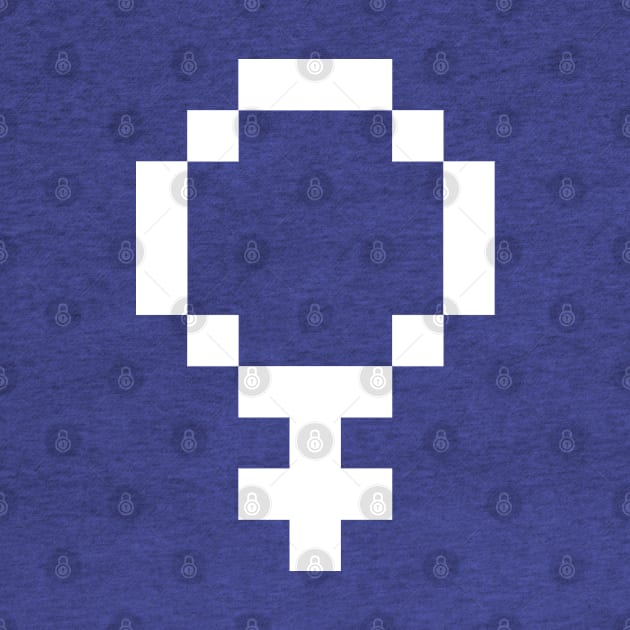 8 Bit Female Symbol by FeministShirts